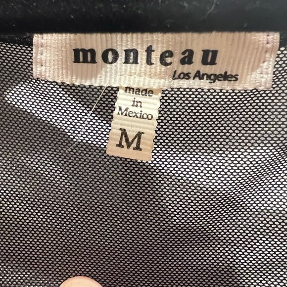 Black Sleeveless Dress with Studded Shoulders and Mesh Details - Picture 5 of 5